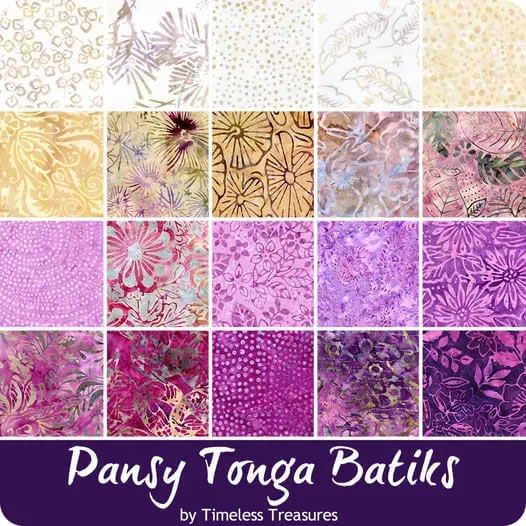 Pansy Tonga Batiks by Timeless Treasures