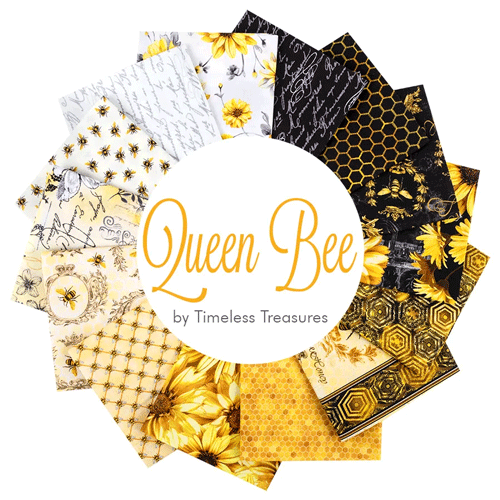 Queen Bee fabric collection by  for Timeless Treasures