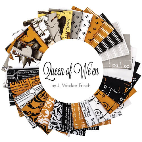Queen of We'en Gray Textured Ticking Fabric by J. Wecker Frisch - Riley  Blake Fabrics