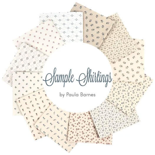 Sample Shirtings fabric collection by Paula Barnes for Marcus Fabrics
