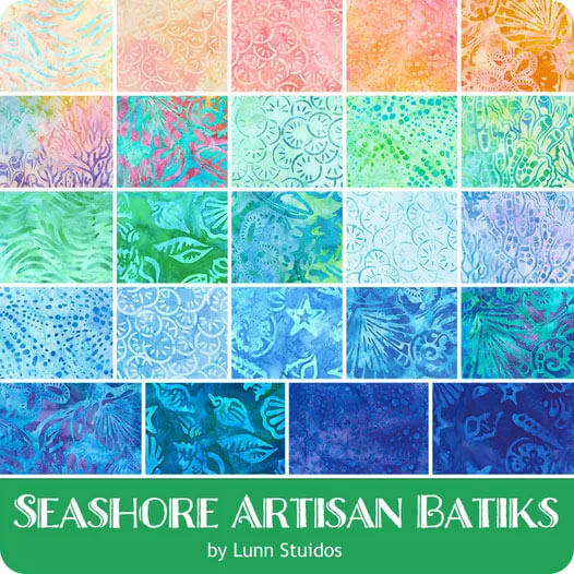 Seashore Artisan Batiks fabric collection by Lunn Studio for Robert Kaufman