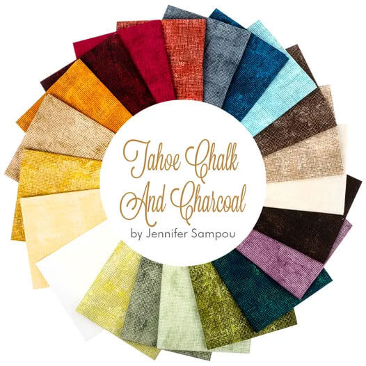 Tahoe Chalk and Charcoal  fabric collection by Jennifer Sampou for Robert Kaufman