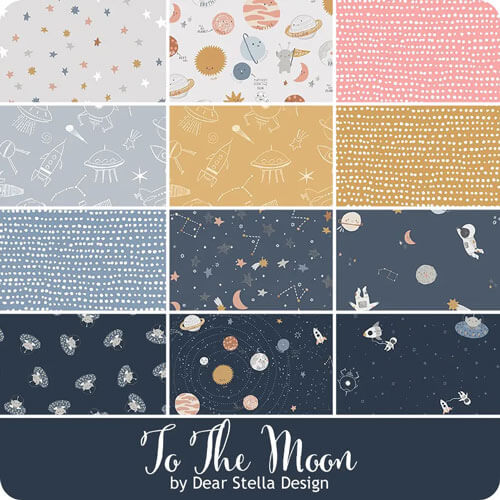 To the Moon fabric collection by Dear Stella