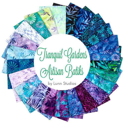 Tranquil Gardens Artisan Batiks fabric collection by Lunn Studios for Robert Kaufman