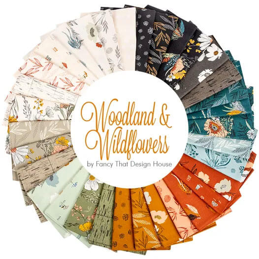 Woodlands & Wildflowers fabric collection by Fancy That Design House for Moda