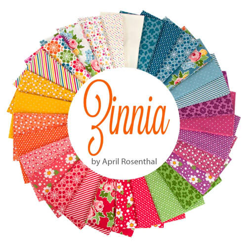 Zinnia fabric collection by April Rosenthal for Moda