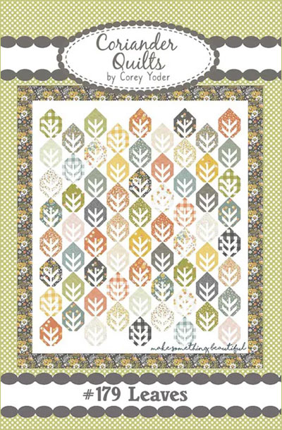 Leaves quilt pattern by Coriander Quilts