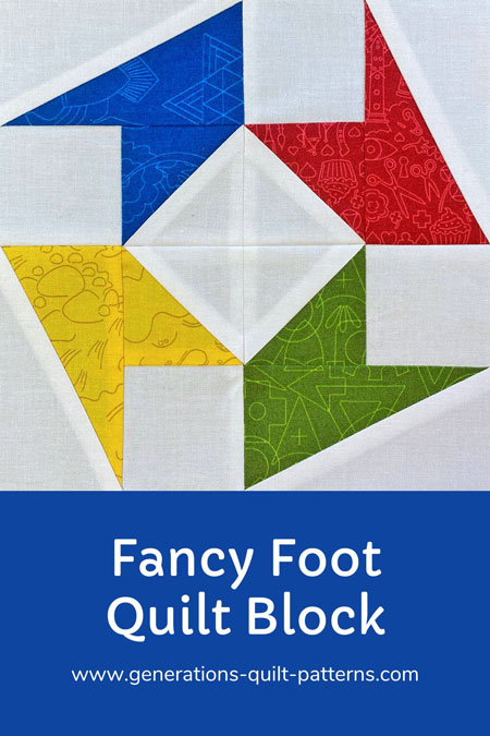 Pin this Fancy Foot quilt block tutorial Pin this Fancy Foot quilt block tutorial