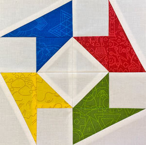 Click here for the Fancy Foot quilt block tutorial in 4 sizes