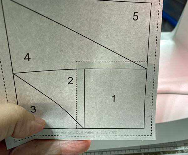 Position #1 using the dashed guidelines Position #1 using the dashed guidelines