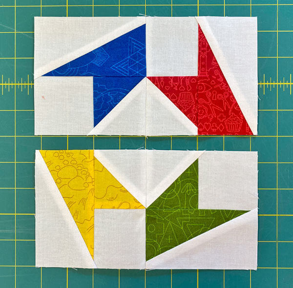 The rows ready to assemble in to the block The rows ready to assemble in to the block