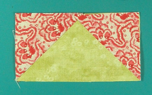 The finished flying geese quilt block The finished flying geese quilt block