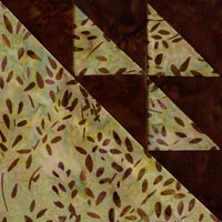 Flock of Geese quilt block tutorial in 3 sizes