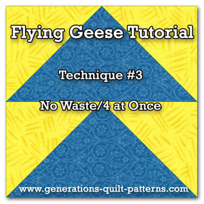 No Waste Flying Geese Chart