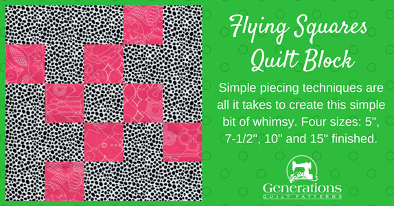 The Flying Square quilt block tutorial starts here