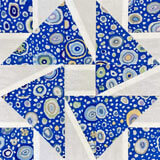 The Follow the Leader quilt block tutorial in 5 sizes starts here