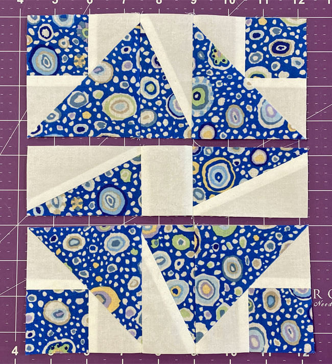 Stitch the rows together Stitch the rows together