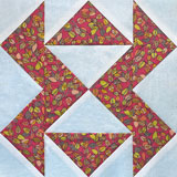 Fool's Puzzle quilt block tutorial