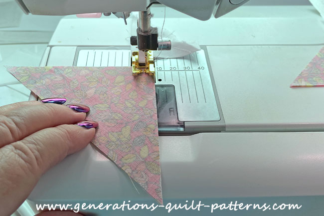 Sew a #4 to a #5 Sew a #4 to a #5