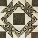 Four Crowns quilt block tutorial
