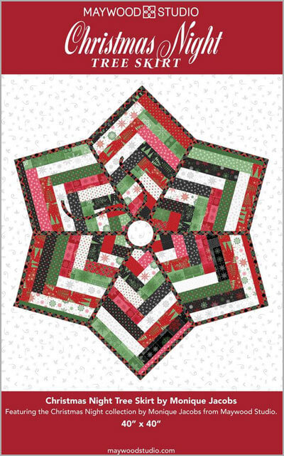 Complimentary Download for Christmas Night Tree Skirt by Monique Jacobs for Maywood Studio