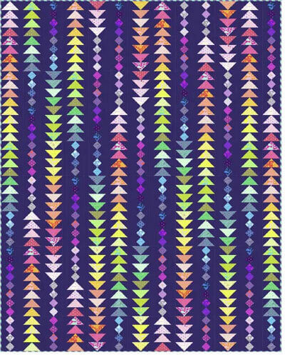 Complimentary Download for Stardust Dark Quilt by Stacey Day for FreeSpirit for True Colors