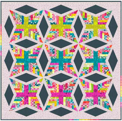 Complimentary Download for Woven Stars by Nydia Kehnle and Alison Glass for Andover