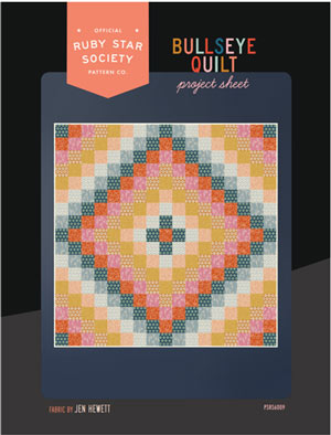 Complimentary Download for Bullseye Quilt by Jen Hewett, 68" square