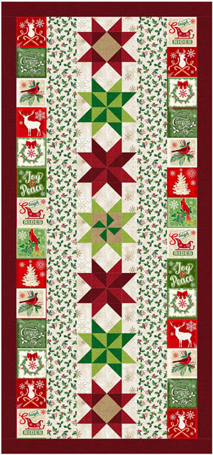 Complimentary pattern, Holiday Stars, from Timeless Treasures