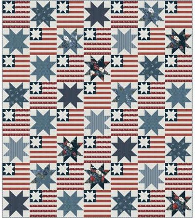 Complimentary Download for Country Stars by Wendy Sheppard, 77" x 78"