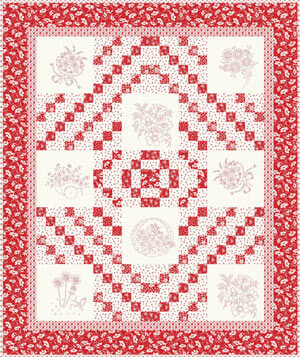 Complimentary Download for Daisy's Redwork by Debbie Beaves for RK for Robert Kaufman