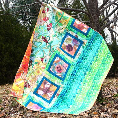 Dovetail Baltic Squares quilt pattern by FreeSpirit Fabrics