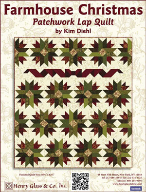 Free Project, Farmhouse Christmas Quilt, from Henry Glass Fabrics