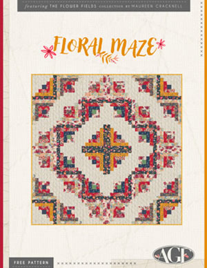 Complimentary Download for Floral Maze by AGF Studio for Art Gallery Fabrics