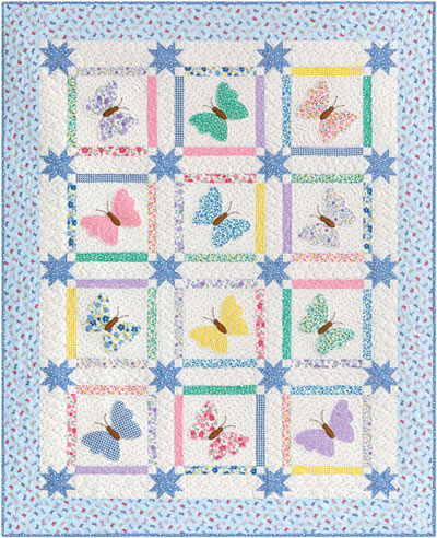 Complimentary Download for Fluttering Wings by Elise Lea for RK for Robert Kaufman