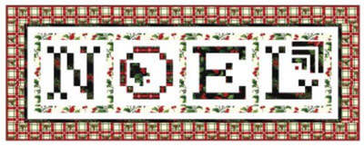 Complimentary download for the Happy Holly-Days table runner pattern from Michael Miller