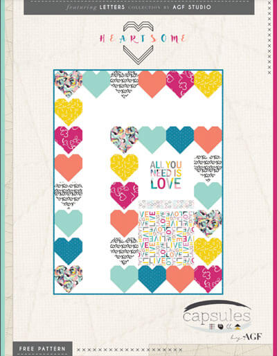 Heartsome by Art Gallery Fabrics, finishes at 60" x 80"