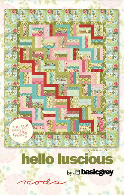 Hello Luscious quilt pattern by BasicGrey