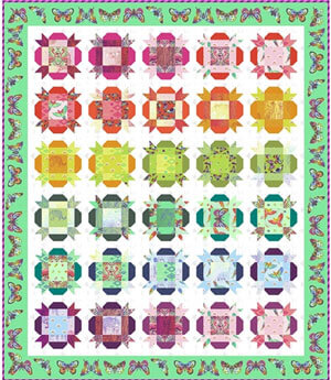 Complimentary Download for Hibiscus by Stacey Day, 69" x 80&#189;"