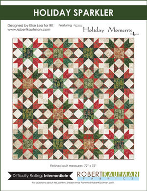 Complimentary Holiday Sparkler pattern from Robert Kaufman