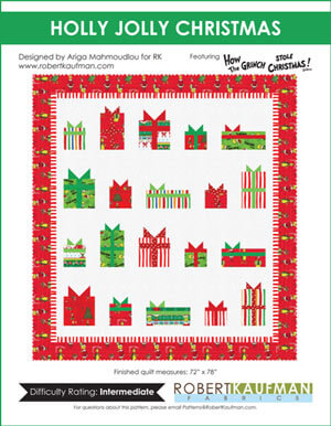 Free Holly Jolly quilt pattern from Robert Kaufman