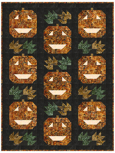 Complimentary Download for Jack-O-Lustre by Banyon Batiks, 48” x 64”