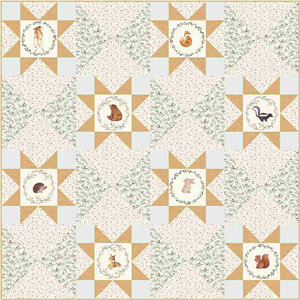 Complimentary Download for Little Fawn Celebration by Nina Stajner, 72” square