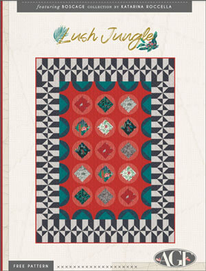 Complimentary Download for Lush Jungle by Art Gallery Fabrics, 60" x 80"