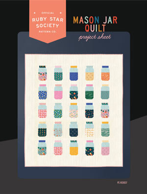 Complimentary Pattern for Mason Jar Quilt, 52” x 60”