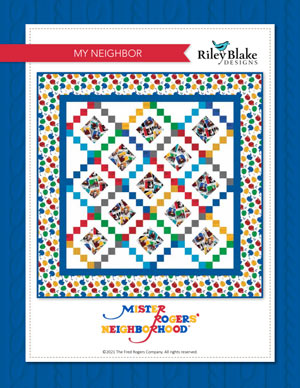 My Neighborhood quilt, finishes at 64” square