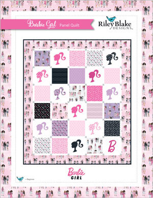 Complimentary Download for Barbie Girl Panel Quilt by RBD Designers for Riley Blake