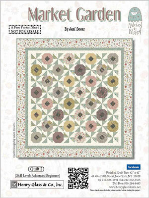 Complimentary Download for Market Garden Quilt #2 by Anni Downs for Henry Glass