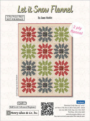 Complimentary Download for Quilt #2 by Janet Rae Nesbitt for Henry Glass