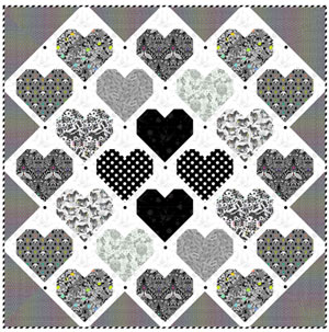 Complimentary pattern, Retro Hearts, from Free Spirit Fabrics